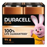 Batterie Duracell Plus Power 9V Alcaline - Pack de 4