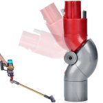 Adattatore angolare Blossom compatibile con Dyson V7 V8 V10 V11 V15 90° Rosso