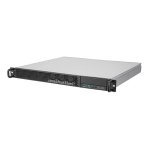 Servidor SilverStone SST-RM100 chassis rack 1U ATX preto 2x USB 3.0