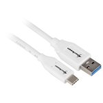 Sharkoon USB 3.1 Gen 2 Kabel USB-A auf USB-C Weiß 50 cm