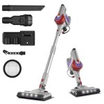 Akku Staubsauger Rolipo TASVAC S8 110 cm LED Rot Weiche Bürste