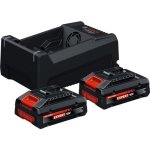 Kit 2 Batteries et Chargeur Bosch Professional 18V 4Ah 8A AMPShare