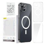 Funda para móvil Baseus ARSJ010602 Magnética Transparente PC con cristal templado para iPhone 13