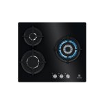 Placa de cocina a gas Electrolux KGE6633NOK 60 cm 3 quemadores SpeedBurner Wok