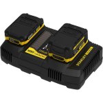 Caricatore rapido Stanley V20 Doppio slot 18V/4A con USB-A