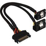 Câble d'alimentation Y SATA 90° Sharkoon - Noir - 20 cm