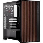 Boîtier PC Krux Palum Tour Midi ATX avec fenêtre noir et bois