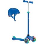 Monopattino bambino Globber Primo Plus Lights 3 ruote LED Blu scuro