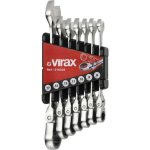 Virax Juego De 7 Llaves De Carraca De Cabeza Flexible 180° 5° De Recuperación 8 A 17 Mm (8, 9, 10, 11, 12, 13 Y 17) En Estuche