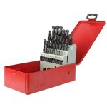 Juego De Brocas Para Metal Diager Hss, 25 Piezas Ø 1-13 Mm, Paso 0,5 Mm, 118°, Din 338, Tolerancia H8, En Estuche Rojo