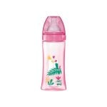 Babyflasche Dodie Initiation+ 330 ml Anti-Kolik Rundsauger 3 Stufen Rosa