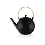 Bodum Douro Tetera Prensa Negra De Porcelana 1,5 L Con Filtro De Acero Inoxidable