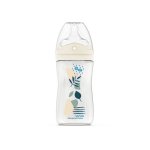 Biberon Anti-coliques Dodie 270 Ml Bleu Avec Tétine Multi-perforée, Débit 2, +3 Mois