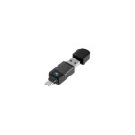 Force Play Adaptador Inalámbrico 2 En 1 Para Coche Carplay Y Android Auto, Usb-a Y Usb-c, Compacto Plug-and-play, Conexión Estable Y Carga De Vehículo Disponible, Color Negro