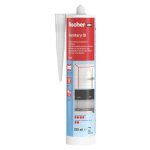 Fischer 58515 Silicona Sanitaria Transparente 280 Ml En Cartucho