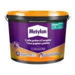 Cola Para Papel Pintado Metylan Lista Para Usar 4,5 Kg, Secado Transparente Y Alta Adherencia Para Vinílicos, Tnt Y Papeles Especiales