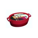 Cocotte Ovalada Pyrex Slow Cook Roja De 29 Cm Y 3,8 L, Hierro Fundido Esmaltado