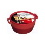 Cocotte Pyrex Slowcook Redonda 24 Cm Roja De Acero Esmaltado, 3,6 L, Apta Para Inducción Y Horno