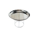 Vassoio Fackelmann Set Frutti di Mare Acciaio Inox Supporto Cromato 34,7 cm