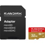 Carte microSDHC SanDisk Extreme Plus 32GB UHS-I U3 V30 A2 résistante
