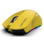 Ratón Inca IMG-328MX Óptico RF Wireless Bluetooth USB-C 12800 DPI Amarillo 7 Botones