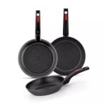 Monix 3-teilig Pfannenset Schmiedealuminium Antihaft 18/22/26 cm