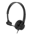Casque Nilox NXAUCMON01 USB-C mono avec réduction de bruit et micro rotatif noir