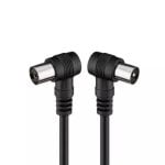 Cable de antena acodado Engel 1,5 m conector macho hembra