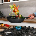 Poêle Wok Tefal Expertise+ 28 cm Alu Thermo-Spot Induction