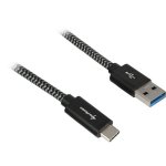 USB 3.2 Gen 2 Kabel Sharkoon USB-A auf USB-C 50 cm