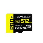 Tarjeta MicroSD Team Group PRO+ TPPMSDX512GIA2V3003 512GB UHS-I U3 A2 V30