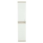 Taquilla De Plástico Color Beige Con Llave, Colgador, 2 Baldas Regulables | Medidas: 176x41x35 Cm