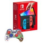 Nintendo Switch OLED Azul Neón/Rojo Neón + Turtle Beach Realmz Wireless Sonic Green Hill Zone