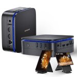 Mini PC Blackview MP60 Intel N150/16GB/512GB SSD/Schwarz + Tragbarer Monitor 23.8"