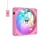 Refrigeração Ar Thermaltake 140mm CT140 EX ARGB Sync PWM Rosa