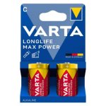 Pile VARTA Longlife Max Power LR14 Alcaline 1,5V - Lot de 2