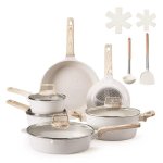 Kit 17 Pièces Cuisine Antiadhésive Granit Induction Camping-Car Autrucker