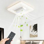 Deckenventilator mit Licht Autrucker LED 100W Rotorlos 6 Stufen Fernbedienung