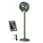 Tragbarer Solarventilator Autrucker 4000mAh 5 Stufen Campinglampe Abnehmbar