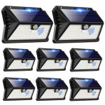 Autrucker Luz Solar Exterior con Sensor de Movimiento 283 LEDs 3 Modos IP65