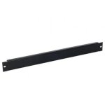 Panneau avant aveugle Phasak 19" 1U noir métallique gestion des câbles