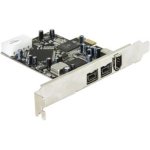 FireWire Karte Delock PCI Express 2x 1394B + 1x 1394A 800 Mbit/s