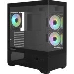 Gehäuse Zalman Chronix V2 ATX Mid Tower Schwarz mit 2 Gehärteten Glasscheiben