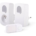 Campanello SCS SENTINEL Sone Duo Kit senza fili pulsante cinetico IP65 bianco