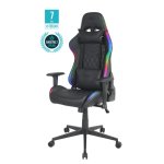 Cadeira Gaming Deltaco GAM-080 Ajustável Apoio-Braços 2D Preta