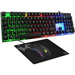 Teclado The G-lab Combo Yttrium mecánico AZERTY RGB con ratón y alfombrilla