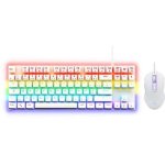 Tastiera The G-lab Combo Mercury Bianca TKL Azerty Switch Rossi RGB