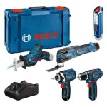 Kit Combo Utensili Bosch Professional 12V (5 Utensili) 3 Batterie