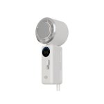 Mini Ventilador de Mano Conceptronic AERIVA03C Turbo Recargable 2A Pantalla Digital Placa Enfriadora