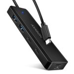 Hub Axagon 4 porte 5000 Mbit/s modello HUE-C2C con ricarica portatile
